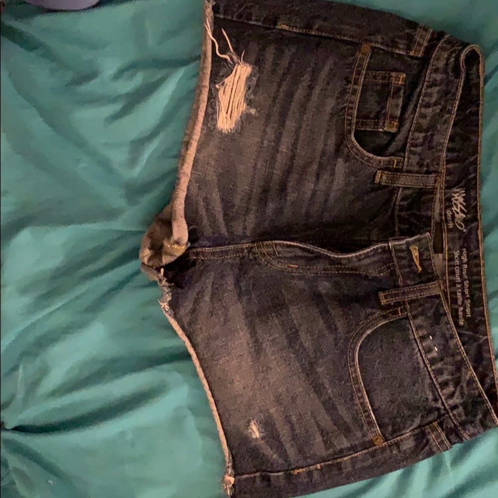 Denim High rise shorts